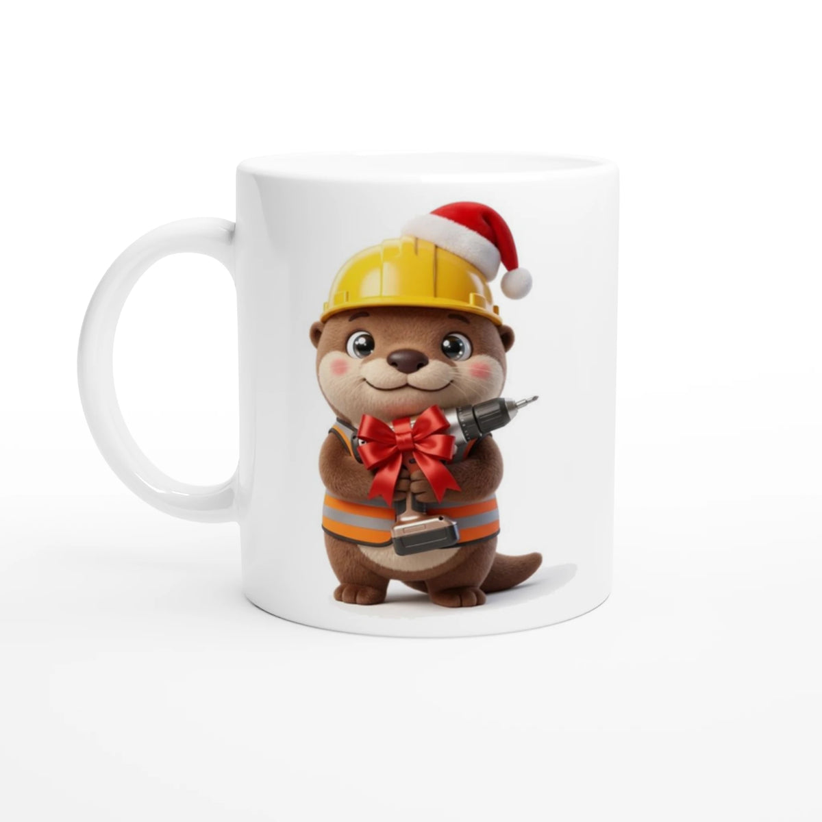 Tasse Noël « Une perceuse neuve et un café chaud » Jojo 3D – mug Novalyt