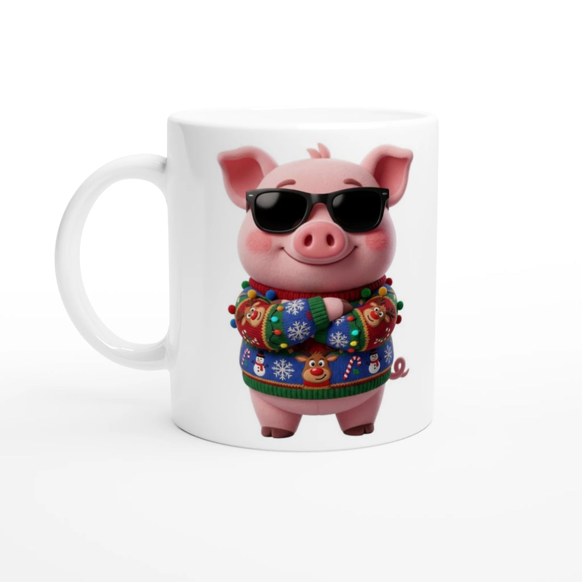 Tasse Noël « Mon pull est moche mais ta tasse est stylée » Jason 3D – mug Novalyt