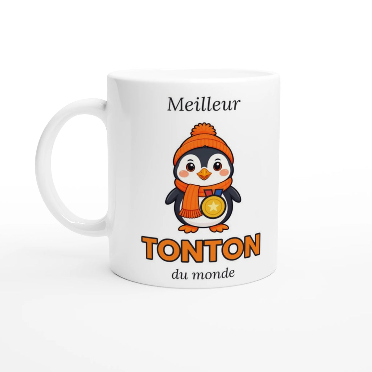 Tasse « Meilleur Tonton du monde » – Nono le pingouin – vue de face