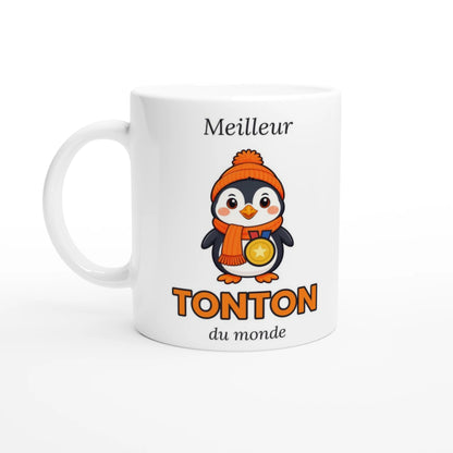 Tasse « Meilleur Tonton du monde » – Nono le pingouin – vue de face