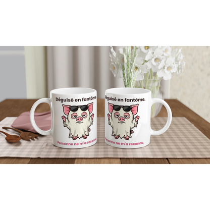 Tasse « Déguisé en fantôme » – Jason le cochon – idée cadeau