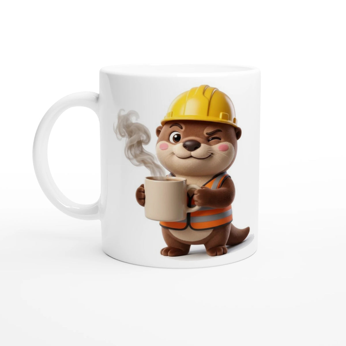Tasse « Chaud dès 7 h du matin » Jojo 3D – côté dessin