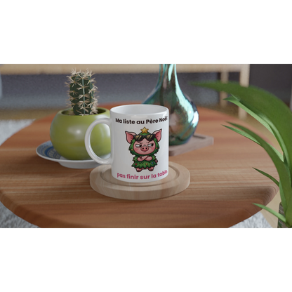 Tasse « Ma liste au Père Noël » – Jason le cochon – idée cadeau