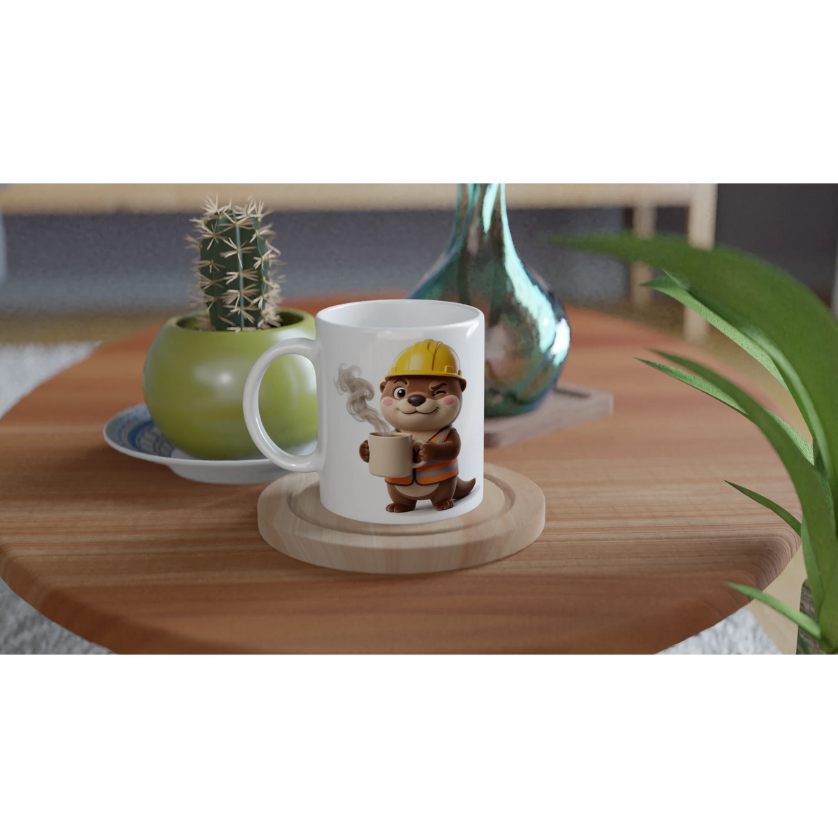 Tasse « Chaud dès 7 h du matin » Jojo 3D – mug humour Novalyt