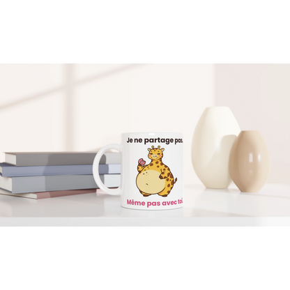 Tasse « Je ne partage pas » – Gigi la girafe – céramique 330 ml