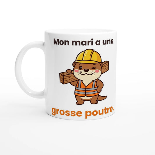 Tasse Jojo la loutre bricoleur – vue de face