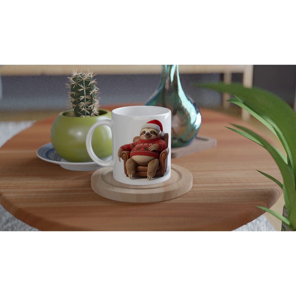Tasse Noël « Réveillez-moi pour la bûche » Molo 3D – idée cadeau Noël papa