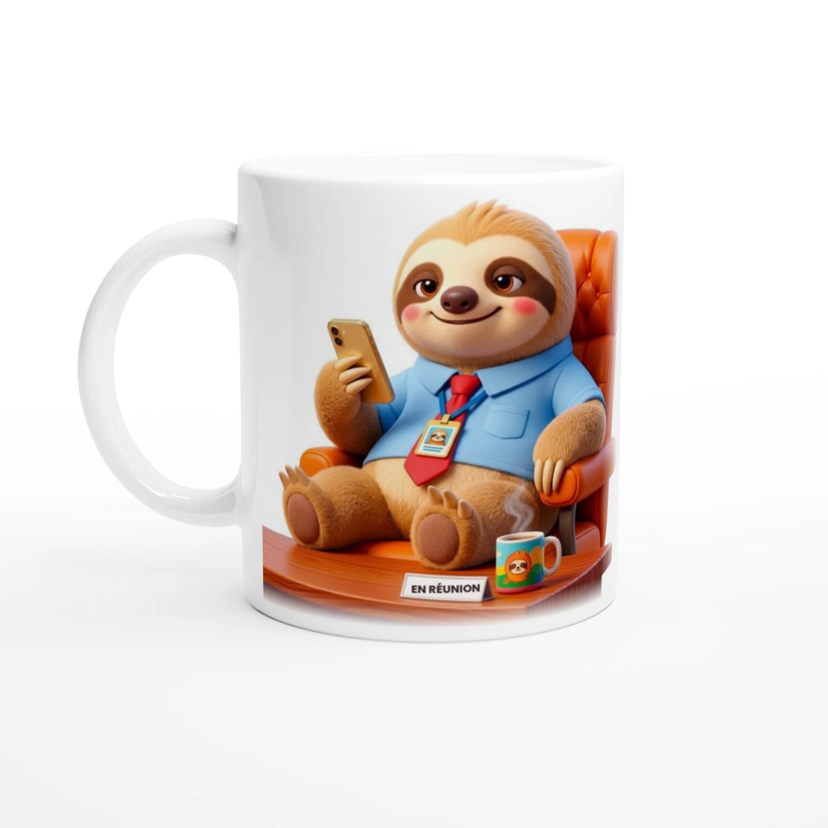 Tasse « En réunion » Molo 3D – côté dessin