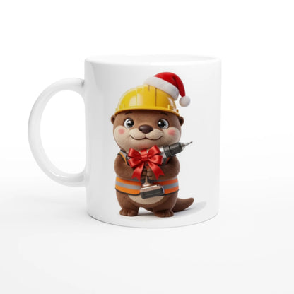 Tasse Noël « Une perceuse neuve et un café chaud » Jojo 3D – mug Novalyt