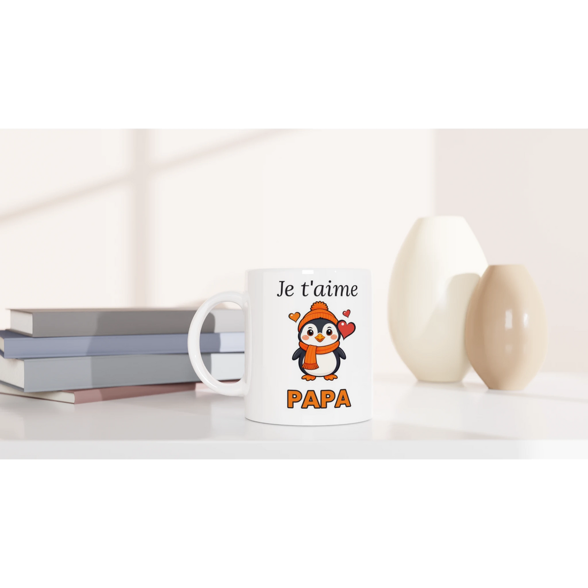 Tasse « Je t'aime Papa » – Nono le pingouin – idée cadeau